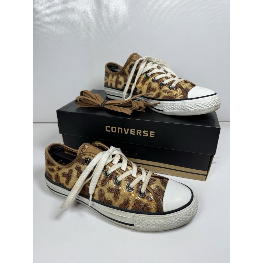 Converse Chuck Taylor M4.5 W6.5 Low Top Giraffe Sequin Ox Limited Edition